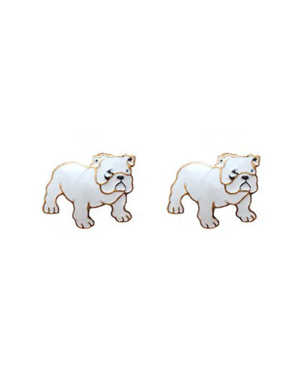 Bulldog Stud Earrings