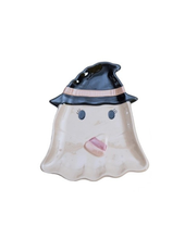 Load image into Gallery viewer, Pearl Bow Ghost Tidbit Plates
