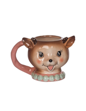 Load image into Gallery viewer, Vintage Pink Reindeer Mugs