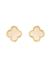 Load image into Gallery viewer, Simple Gold Clover Stud Earrings *3 Sizes*