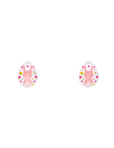 Easter Egg Stud Earrings - White