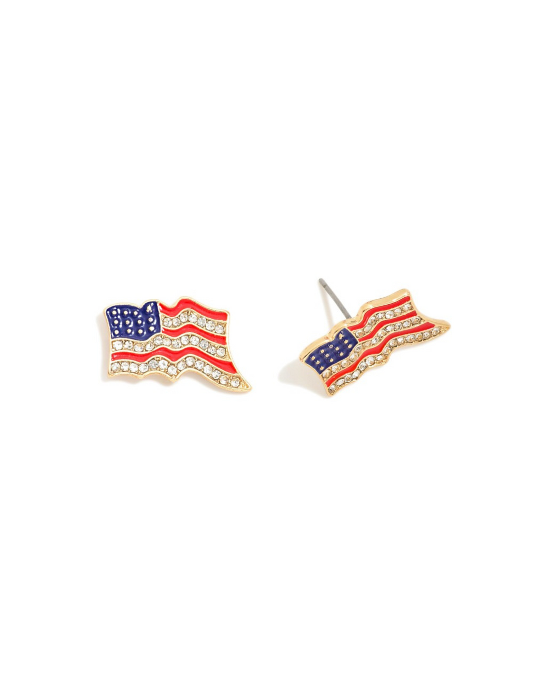American Flag Stud Earrings