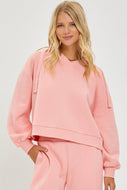 Risen Jeans - Oversized Hoodie Shirt - Blush