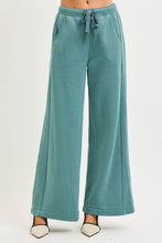 Load image into Gallery viewer, Risen Jeans - High Rise Relaxed Wide Leg Sweatpants - Forest