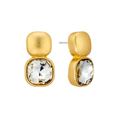 Meghan Browne Rome Earrings - Gold Clear