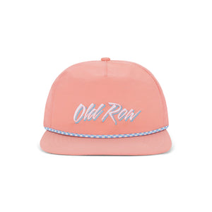 Old Row Script Nylon Rope Hat - Pink