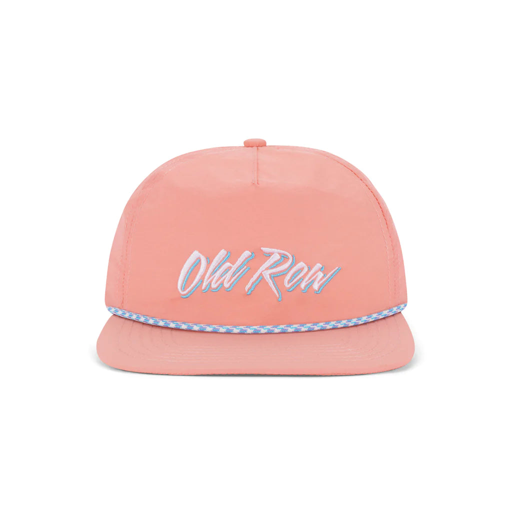 Old Row Script Nylon Rope Hat - Pink