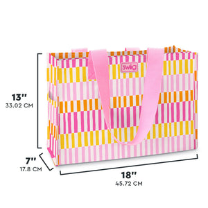 Swig Sherbet Stripe Large Reusable Bag