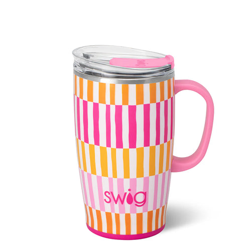 Swig Sherbet Stripe Travel Mug (18oz)