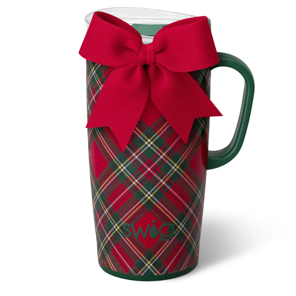 Swig Christmas Plaid Travel Mug (22oz)