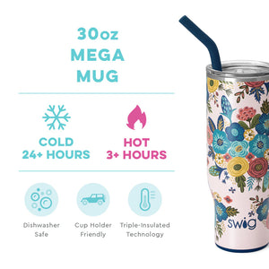 Swig Bella Rosa Mega Mug (30oz)