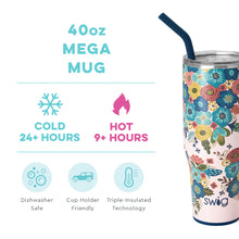 Load image into Gallery viewer, Swig Bella Rosa Mega Mug (40oz)