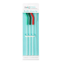 Load image into Gallery viewer, Swig Reusable Straw Set - Mint/Green/Red