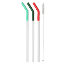 Load image into Gallery viewer, Swig Reusable Straw Set - Mint/Green/Red