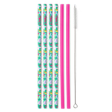 Load image into Gallery viewer, Swig Reusable Straw Set - Paradise + Green