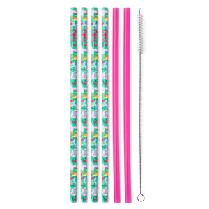 Swig Reusable Straw Set - Paradise + Green