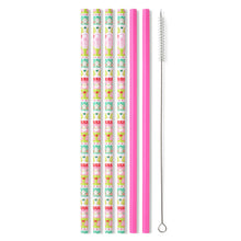 Load image into Gallery viewer, Swig Reusable Straw Set - Cookie Jar + Pink