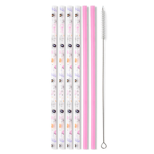 Swig Reusable Straw Set - Sweet and Spooky + Pink