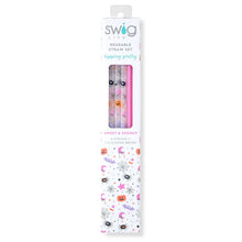 Load image into Gallery viewer, Swig Reusable Straw Set - Sweet and Spooky + Pink