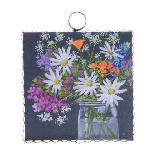 RTC Mini Gallery Charm - Jar of Wildflowers