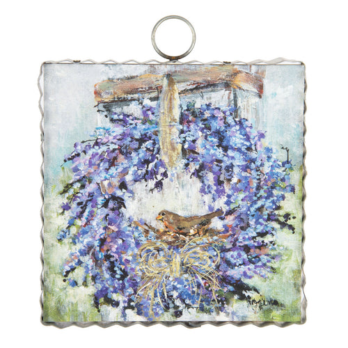 RTC Mini Gallery Charm - Lavender Wreath