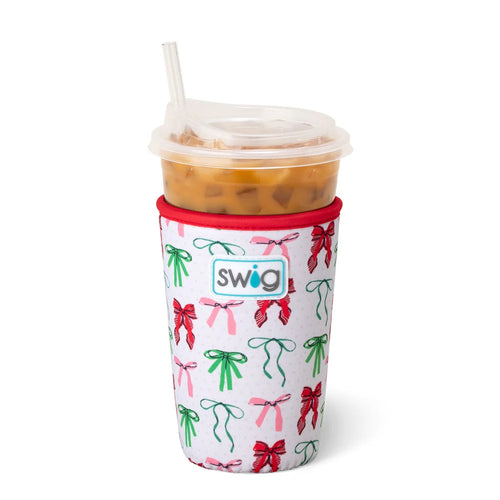 Swig Ribbons & Bows Iced Cup Coolie 22oz