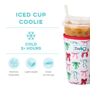 Swig Ribbons & Bows Iced Cup Coolie 22oz