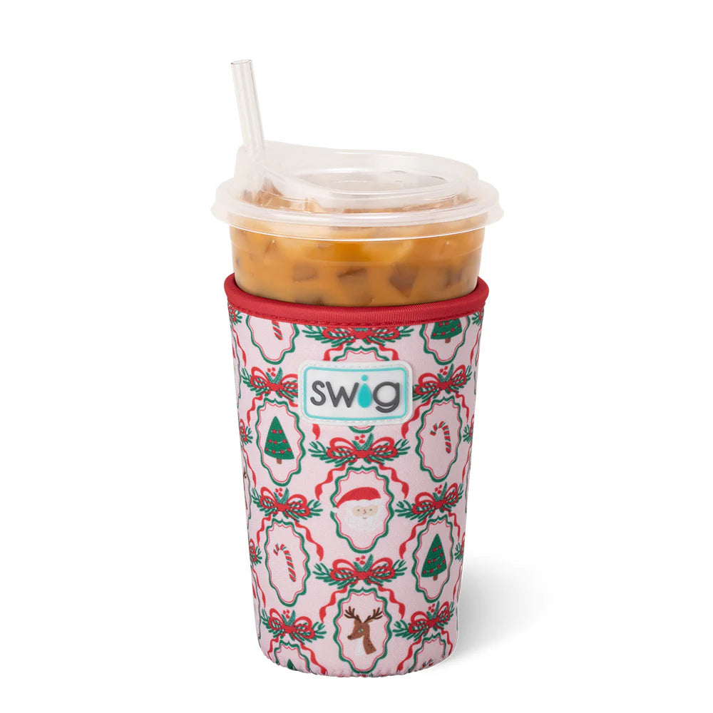 Swig Christmas Cameos Iced Cup Coolie 22oz
