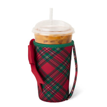 Load image into Gallery viewer, Swig Christmas Plaid Iced Cup Coolie 22oz