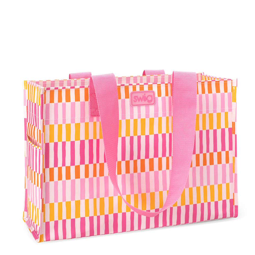 Swig Sherbet Stripe Large Reusable Bag
