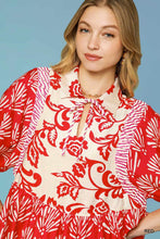 Load image into Gallery viewer, Malia Mix Print Top - Red