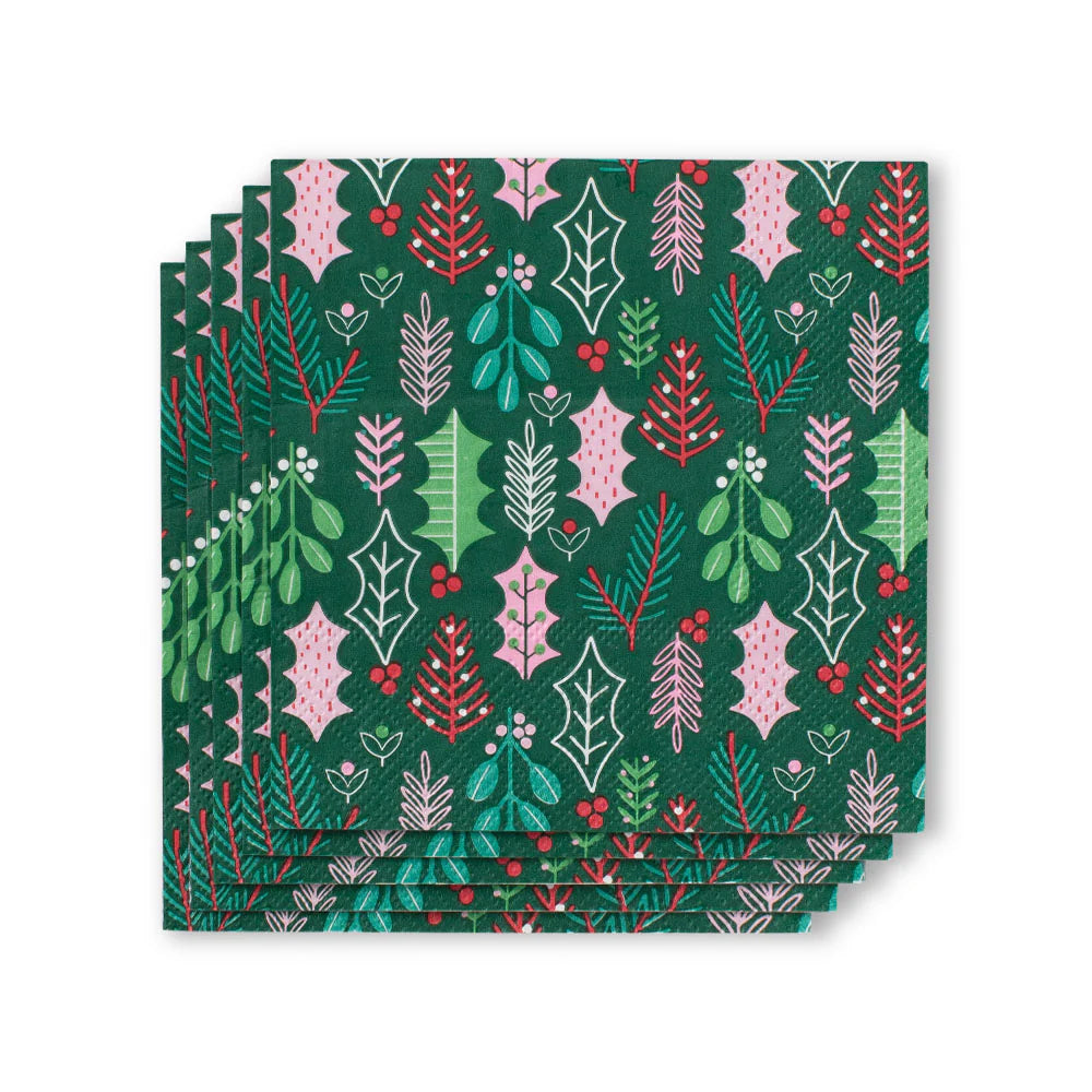 Swig Merry Mistletoe Cocktail Napkins
