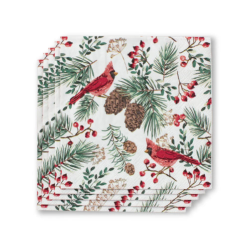 Swig Winter Cardinals Cocktail Napkins