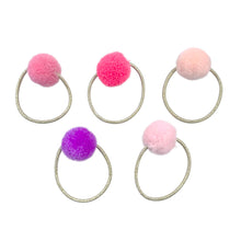 Load image into Gallery viewer, Pom Pom Hair Elastics