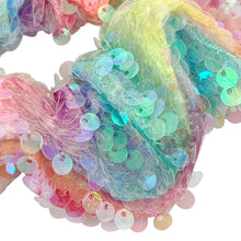 Load image into Gallery viewer, Children&#39;s Unicorn Rainbow Sequin Scrunchie