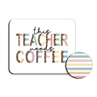 Viv & Lou This Teacher Needs Coffee Desk Set