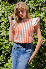 Load image into Gallery viewer, Saylor Striped Sweater Top - Smokey Salmon