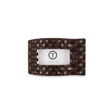 Load image into Gallery viewer, Small Teleties Quilted Flat Rectangle Hair Clip - Truly Taupe