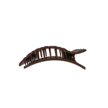 Load image into Gallery viewer, Small Teleties Quilted Flat Rectangle Hair Clip - Truly Taupe