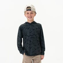 Load image into Gallery viewer, Burlebo Youth Performance Hoodie - Black Camo