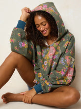 Load image into Gallery viewer, Natural Life Oversized Printed Hoodie - English Garden Charcoal