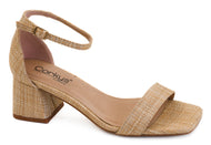 Corky's Save the Date - Raffia Block Heel