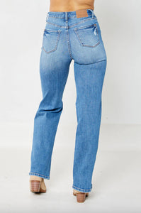 Judy Blue HW Tummy Control Destroy Straight Jean