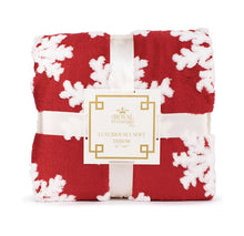 Load image into Gallery viewer, Snowflake Throw Blanket