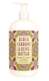 Black Currant Shea Butter Hand Lotion 16oz