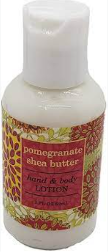 Pomegrante Shea Butter Hand Lotion 2oz