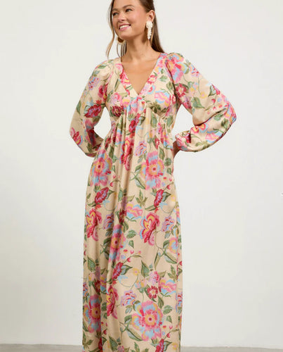 Marigold Floral Maxi Dress
