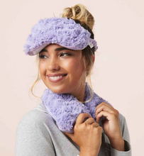 Load image into Gallery viewer, Curly Purple Warmies Eye Mask