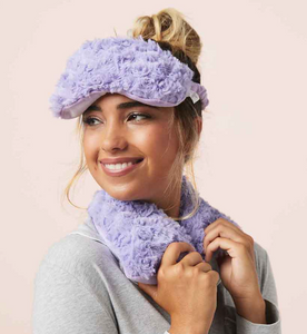Curly Purple Warmies Eye Mask