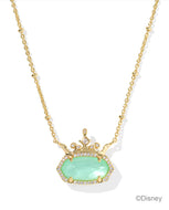 Kendra Scott Disney Elisa Princess Gold Short Pendant Necklace in Green Mother of Pearl